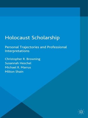 cover image of Holocaust Scholarship